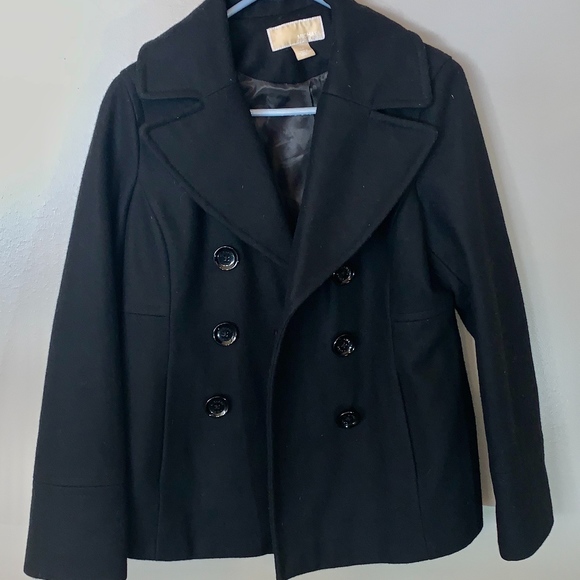 MICHAEL Michael Kors | Wool pea coat in black - Picture 1 of 6